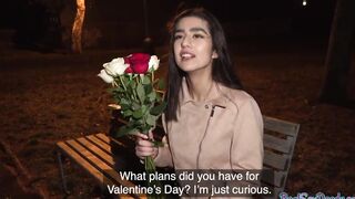 Real pulled newbie giving brain and gagging on penis