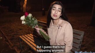 Real pulled newbie giving brain and gagging on penis