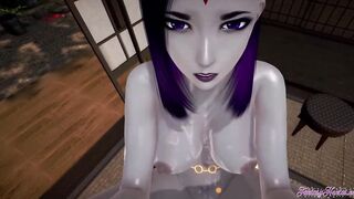 19 Year Old Titans Animated - point of view Raven is a freaky bitch - Anime japanese manga animated porn