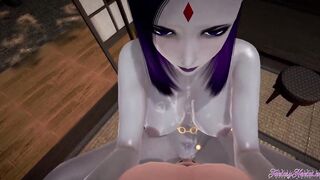 19 Year Old Titans Animated - point of view Raven is a freaky bitch - Anime japanese manga animated porn