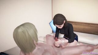 Samsung Cartoon 3D - Sam (Samsung Women) Hand Job and boned - Japanese korean eastern manga cartoon game porn