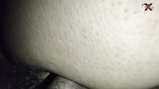 babe Colombian with a nice butt gets her big booty banged into the spoon position while on her bed