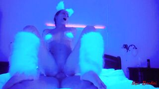 PERFECT AND HARDCORE SEX UNDER ULTRAVIOLET LIGHT