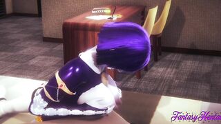 Teens Titans 3D Cartoon - Raven boobjob and finger fuck - Japanese manga cartoon porn