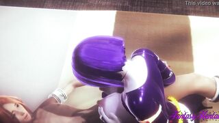 Teens Titans 3D Cartoon - Raven boobjob and finger fuck - Japanese manga cartoon porn