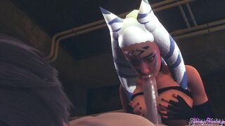 Model Wars Animated - Ashoka Tano suck and is screwed with cummed - Japanese manga cartoon porn