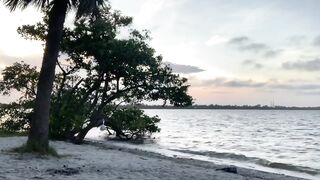 Great 19 Yo Hispanic La Paisa gets banged! by El Rolo into Cocoa Beach and squirts on the sand!