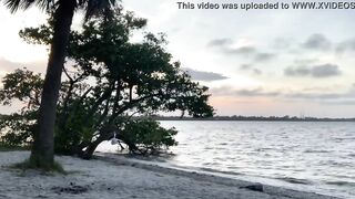 Great 19 Yo Hispanic La Paisa gets banged! by El Rolo into Cocoa Beach and squirts on the sand!