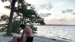 Great 19 Yo Hispanic La Paisa gets banged! by El Rolo into Cocoa Beach and squirts on the sand!