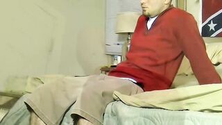 A horny throat fuck while spreading the legs of gay amateur Seg resulted to cum explo