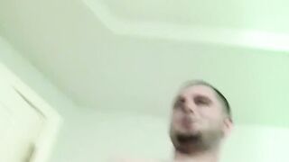 A horny throat fuck while spreading the legs of gay amateur Seg resulted to cum explo