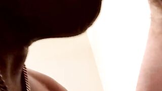 Pumping all of the hot load of cum inside the white cock of straight Dave