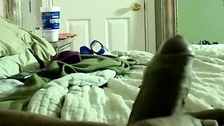Stroking the big swollen cock of straight dude Brian Younger to fill my mouth with hi