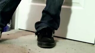 I helped straight guy Mike to experience pleasure and then release his cum after