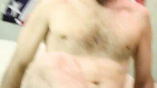 I helped straight guy Mike to experience pleasure and then release his cum after