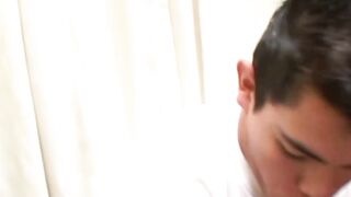 Foot fetish amateurs masturbating after intense blowjob