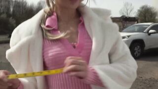 Horny blonde Mellany Lapiedra hardly endures my swift thrusting into her vag