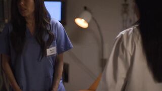 Nurse Sinn Sage is seduces into a wild lesbian sex by a doctor Vicki Chase