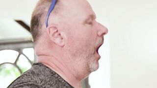 Gorgeous petite teen Alexa Libertin cheats on her BF with the old fat man