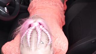 Naughty stepdaughter Ariela Donovan takes stepdads big dick outdoors
