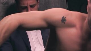 Suited Hector De Silva had his cock sucked before fucking the warm hole of Josh Milk