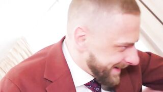 Suited Zac Johnson deeply banged the smooth hole of Drew Dixon