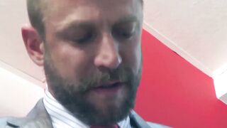 Passionate kissing and ass ramming by colleagues Bulrog and Logan Moore