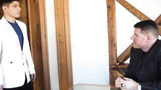 The young Spanish boy submits himself by pleasing his master with his dick-sucking sk