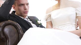 Sexy bride Stacy Cruz receives pussy drilling from another dude in front of her husba