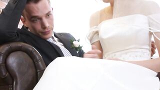 Sexy bride Stacy Cruz receives pussy drilling from another dude in front of her husba