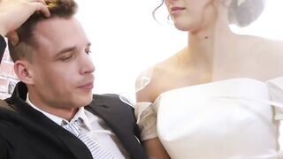 Sexy bride Stacy Cruz receives pussy drilling from another dude in front of her husba