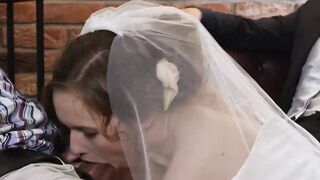 Sexy bride Stacy Cruz receives pussy drilling from another dude in front of her husba