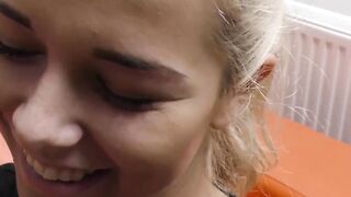 My blonde girlfriend Dream Nikky receives pussy drilling from an unknown guy