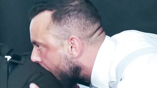 Sexy Jhon Ramirex spreads legs for a rough ass fucking by hot Sir Peter