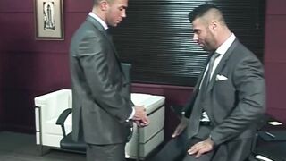 Hunky Alex Marte doggy styled the muscled ass of hottie Pablo Nunez