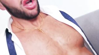 Young Allen King sucks and sits on the cock of his dads colleague Donato Reyes