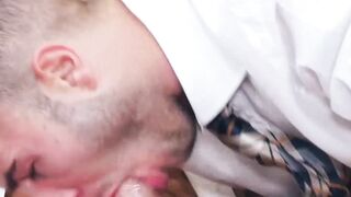 Young Allen King sucks and sits on the cock of his dads colleague Donato Reyes