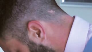 Hottie Hector De Silva bent Nicolas Brooks over and gave him an ass pounding