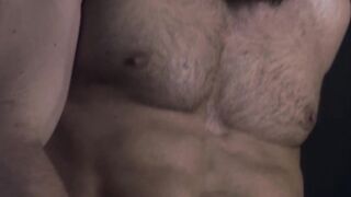Muscular Chuck Conrad stripped down his pants and started jacking off