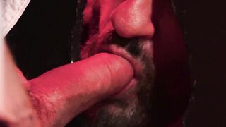 Sexy Leo Bacchus sucked and got banged in the glory hole by hunky Mark Vallant