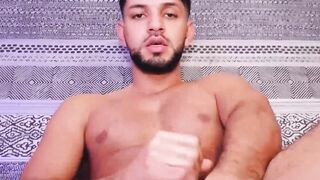 Sexy Oskar Ivan had pleasure in fingering his hole and jacking his cock.