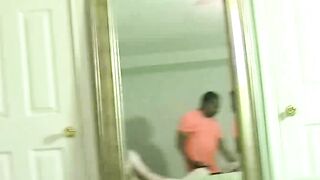 Hairy muscled gay Seg spread wide his legs and lets his cock and balls be consumed