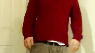 Hairy muscled gay Seg spread wide his legs and lets his cock and balls be consumed