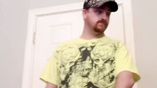 Pumping the white cock of straight Dave until it is completely emptied of hot cum