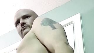 Curious straight dude Tony getting his big cock swallowed passionately until he shoot