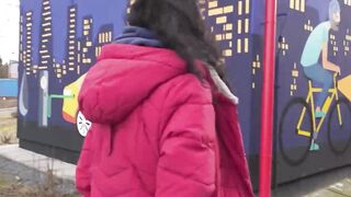 Cute Czech teen Mini MitziX impressed by money becomes my fuck buddy