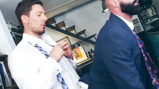 Hottie Lionel Lilac licks and fucks the hairy ass of suited Dani Robles