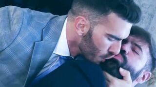 Master Pol Prince fucked the hairy ass of blindfolded Dani Robles on the sofa