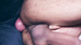 Rough fucking and wet rimming by suited Christian Sam and Little Brako