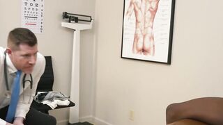 Petite black twink gets hard pounding from hung doctor